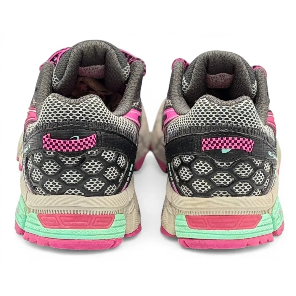ASICS Gel Kahuna 8 Womens 6.5 Gray Pink‎ Running Shoes Athletic Comfort Training